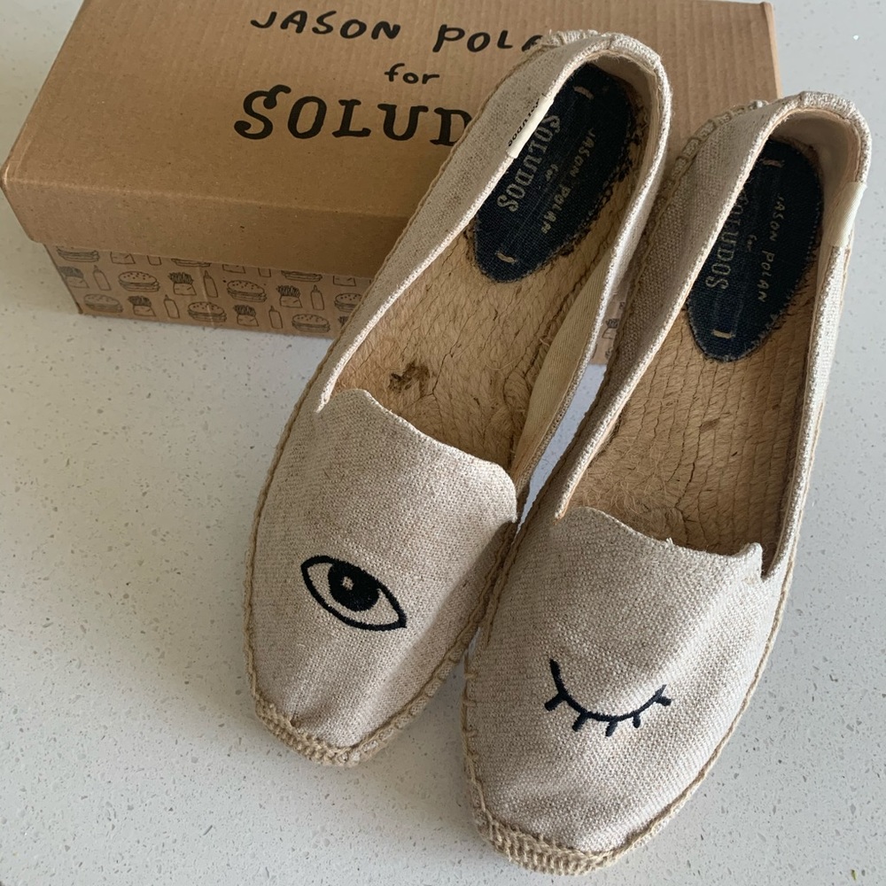 Soludos Jason Polan Wink / Eyes Espadrilles US 9